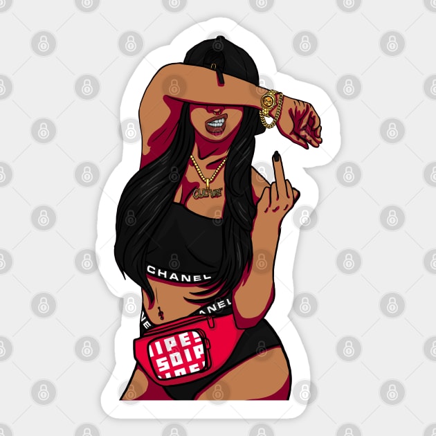 black hype culture Sticker by untumunjepat